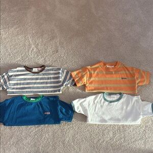 Zara Kids' Striped Short Sleeve Tees Set